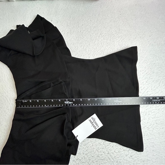 NWT Unique Vintage Black Ruffle Knit Top Size Small/4 - 565 - Picture 7 of 12